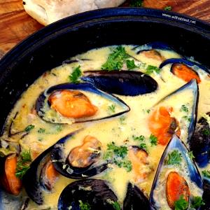 2/3 cup (151 g) Mussel Meat in Butter Garlic Sauce