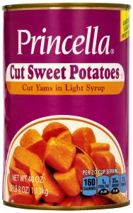 2/3 cup (160 g) Cut Yams