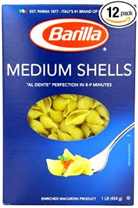 2/3 cup (56 g) Medium Shells Pasta