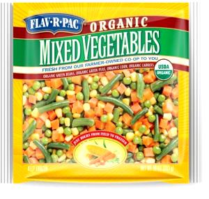 2/3 cup (86 g) Organic Mixed Vegetables