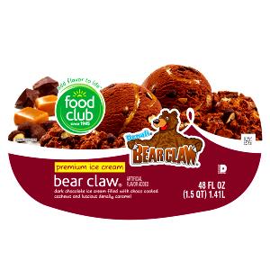 2/3 cup (87 g) Bear Claw Ice Cream