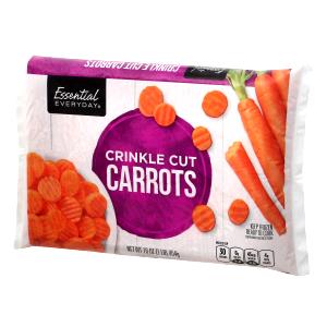 2/3 Cup Carrots, Crinkle Cut, Frozen