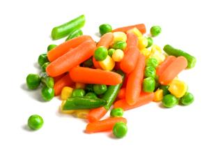 2/3 cup frozen (1/2 cup cooked) Steamed Mixed Vegetables (Frozen)
