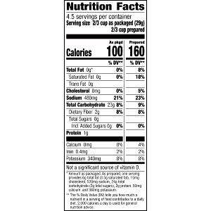 2/3 cup prepared (23 g) Homestyle Reds