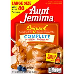 2 4" pancakes (36 g) The Original Pancake & Waffle Mix