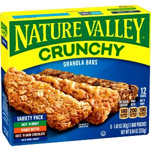 2 bars (40 g) Crunchy Granola Bars - Honey Toasted 7-Grain