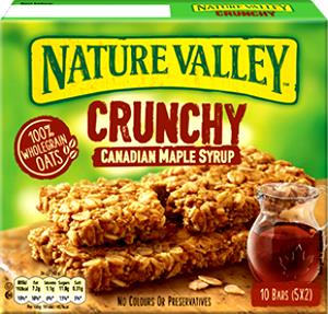 2 bars (42 g) Crunchy Granola Bars - Canadian Maple Syrup