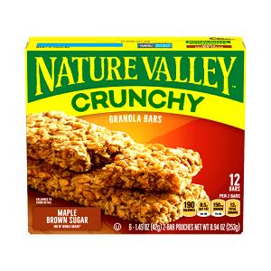 2 bars (42 g) Crunchy Granola Bars - Maple Brown Sugar