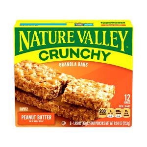2 bars (42 g) Crunchy Granola Bars - Peanut Butter