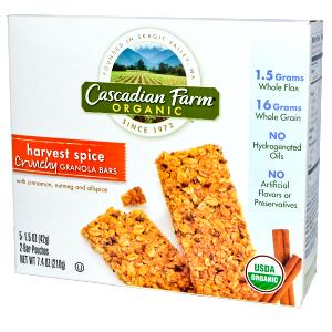 2 bars (42 g) Organic Crunchy Granola Bars - Harvest Spice