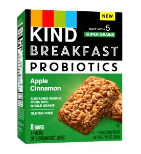 2 bars (50 g) Breakfast Probiotics Apple Cinnamon