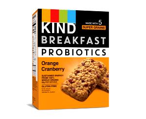 2 bars (50 g) Breakfast Probiotics Orange Cranberry