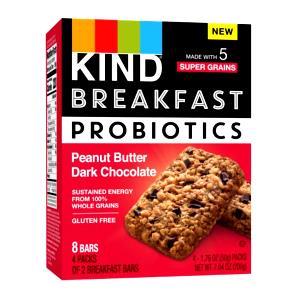 2 bars (50 g) Breakfast Probiotics Peanut Butter Dark Chocolate