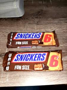 2 Bars Candy Bar, Fun Size 6 Pack, Original