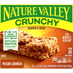 2 Bars Granola Bar, Pecan Crunch