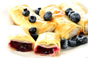 2 Blintzes Blintz, Blueberry