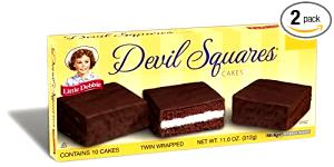 2 cakes Devil Squares