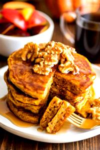 2 cakes Pumpkin Pancakes