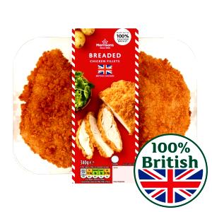 2 chicken fillets (100 g) Breaded Chicken Fillets