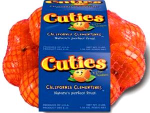 2 clementines (168 g) California Mandarins