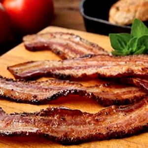 2 cooked slices (18 g) Fully Cooked Bacon