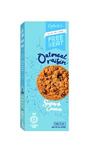 2 cookies (28 g) Free to Eat Oatmeal Raisin Cookies