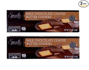 2 cookies (28 g) Milk Chocolate Coated Butter Cookies