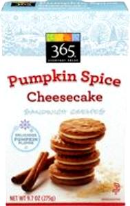 2 cookies (31 g) Pumpkin Spice Cheesecake Sandwich Cremes