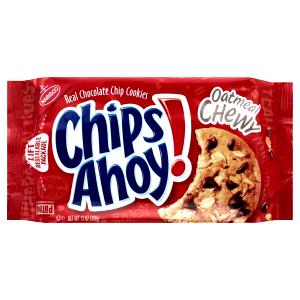 2 cookies Chips Ahoy! Chewy Oatmeal Chocolate Chip Cookies