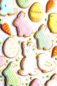 2 Cookies Easter Shape Sugar Cookie, Rtd