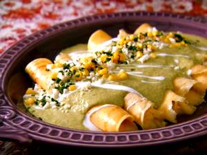 2 Crepes Creamy Crepes Poblano