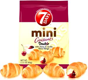 2 croissants (57 g) Mini Croissant