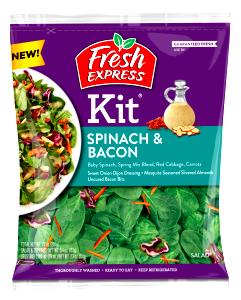 2 cups (100 g) Bacon Baby Spinach Salad Kit