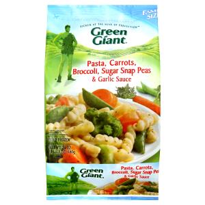 2 Cups Pasta, Carrots, Broccoli, Sugar Snap Peas & Garlic Sauce