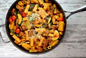 2 cups Rigatoni with Turkey Sausage & Mozzarella