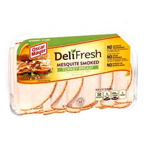 2 deli slices (2 oz) Mesquite Smoked Turkey Breast