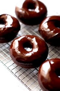 2 donuts Chocolate Covered Donuts