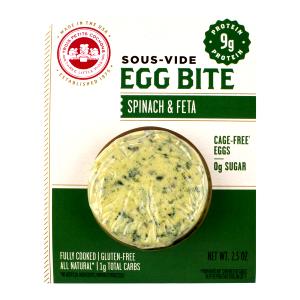 2 egg bites (142 g) Sous Vide Egg Bites Spinach & Feta