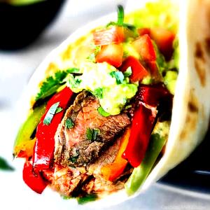 2 Fajitas Skillet Creations, Grilled Beef Steak Fajitas