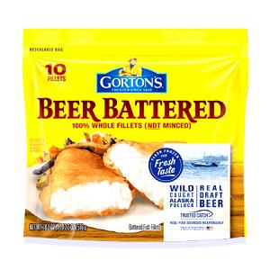 2 fillets (103 g) Beer Battered Pollock