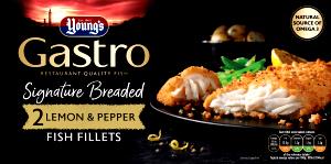 2 fillets (104 g) Lemon Pepper Battered Fish Fillets