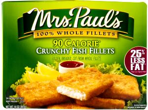 2 fillets (99 g) 90 Calorie Crunchy Fish Fillets