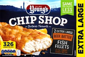 2 Fillets Fish Fillet, Beer Battered