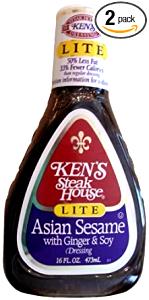 2 fl oz (2 oz) Carb Free Asian Sesame Ginger Salad Dressing