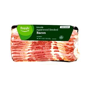 2 fried slices (14 g) Hotel Brand Hardwood Smoked Bacon