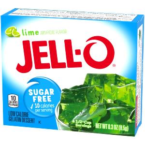 2 Grams Gelatin Dessert, Sugar Free Lime, Low Calorie