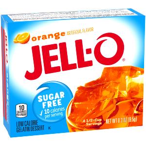 2 Grams Gelatin Dessert, Sugar Free Orange, Low Calorie