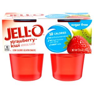 2 Grams Gelatin Dessert, Sugar Free Strawberry Kiwi, Low Calorie
