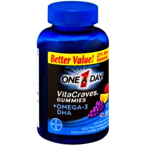 2 gummies Vitacraves Gummies + Omega-3 DHA