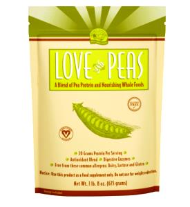 2 level scoops (45 g) Love and Peas Protein Powder